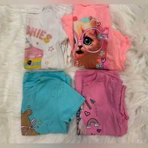 Colorful Kids' Graphic T-Shirts Set